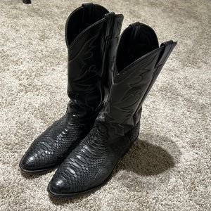 Vintage Snakeskin Cowboy Boots